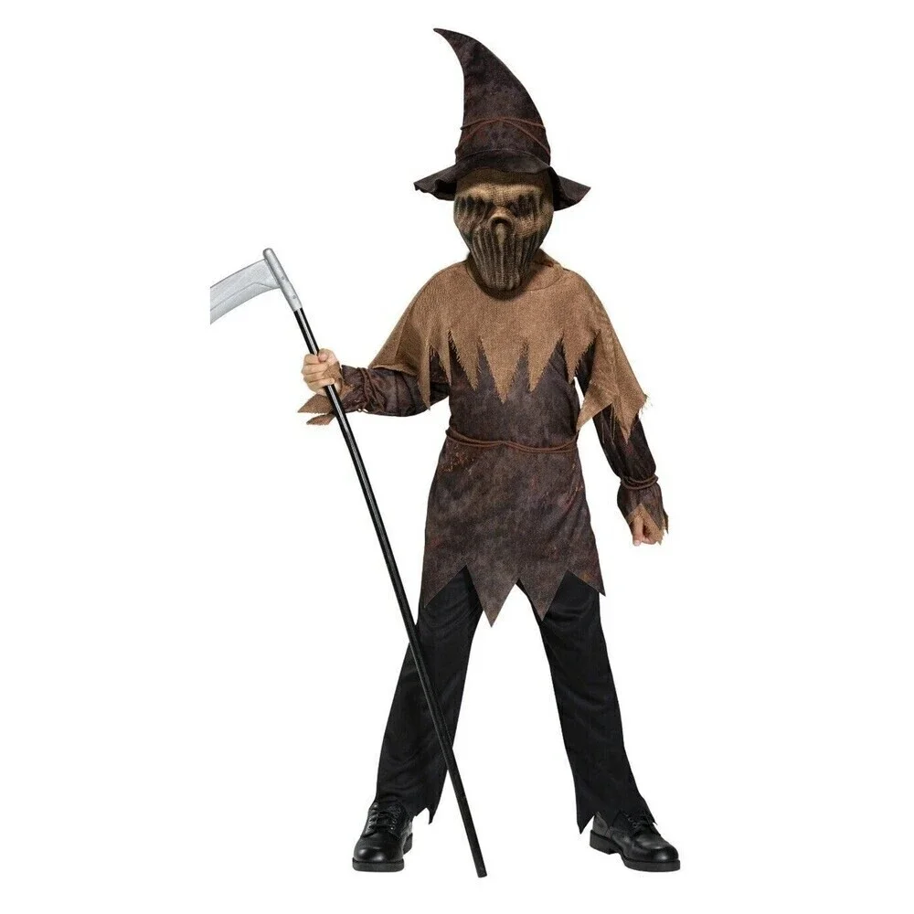 Small (6/7) Corn Goblin Halloween Costume Youth Kids Unisex 4-Piece Set New